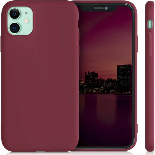 Back Cover Σιλικόνης Μπορντό (iPhone 11)