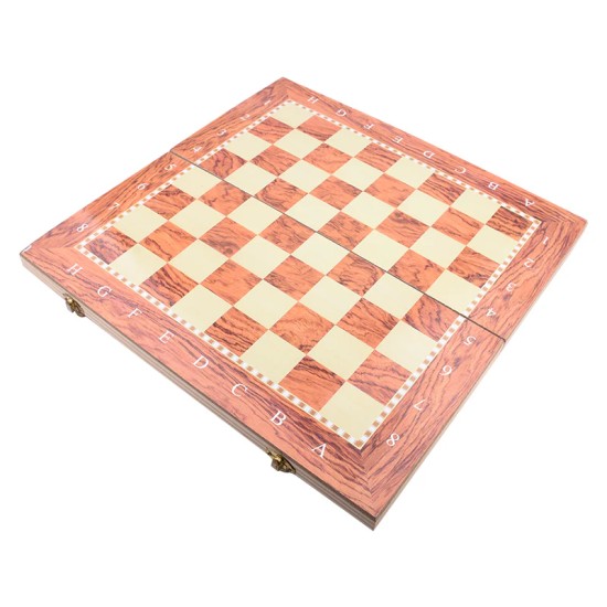 Chessboard, Checkers & Backgammon - 3-in-1 Set - Traditional Chessboard, Checkers & Backgammon - 3-in-1 Set - Traditional