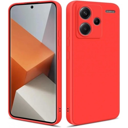 Back Cover Soft Touch 2mm Σιλικόνης Κόκκινο (Redmi 13)