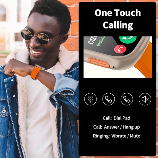 Smart Watch GS28 Ultra 49mm Series Fitness αδιάβροχο ρολόι για iOS και Android Πορτοκαλί