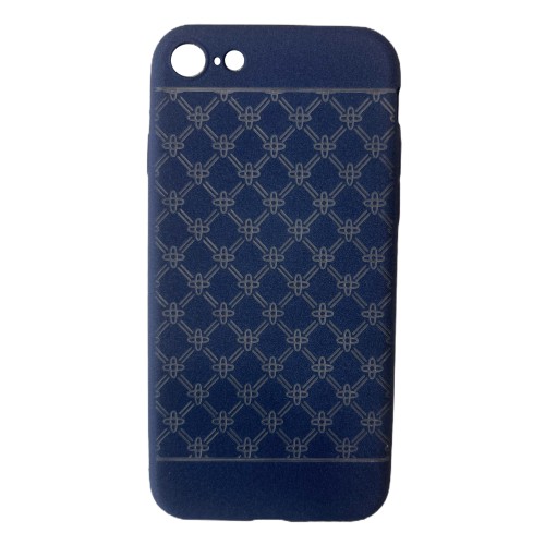 Back Cover Σιλικόνης Μπλε με Σχέδιο (iPhone SE 2020/8/7)
