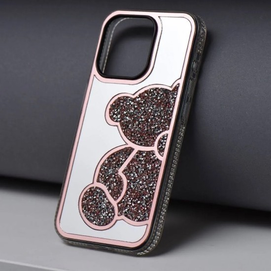 Teddy Bear Back Cover Πλαστικό / Σιλικόνης Ροζ (iPhone 16 Pro Max)