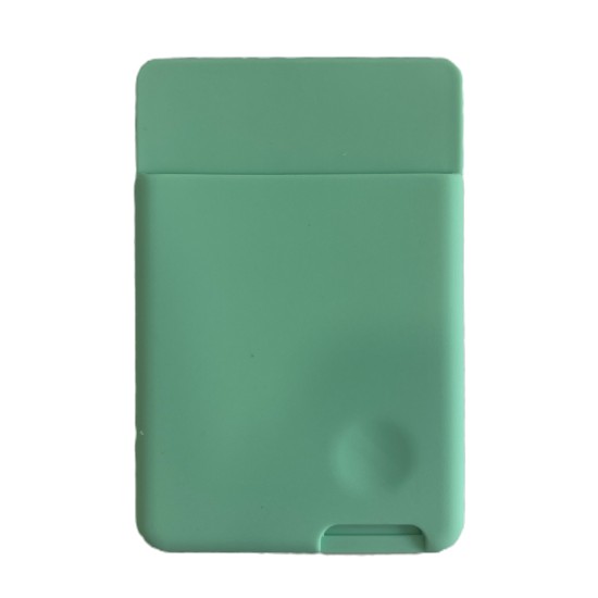 Back stick silicone card bag Τιρκουάζ Αυτοκόλλητη Θήκη για Πιστωτικές