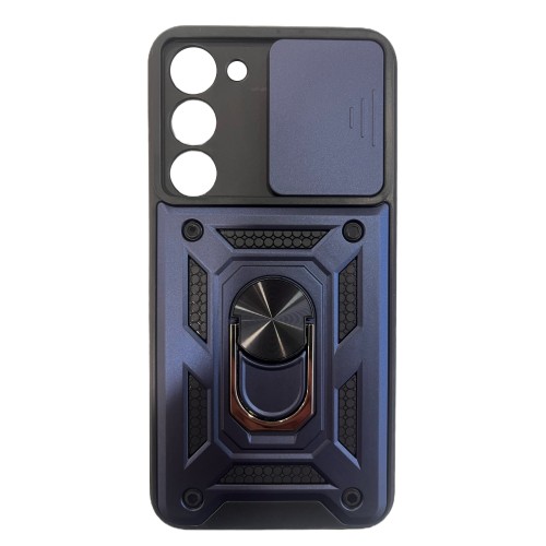 Hybrid Camshield Back Cover Πλαστικό / Σιλικόνης Ανθεκτική Μπλε (Galaxy S23 Plus)
