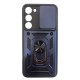 Hybrid Camshield Back Cover Πλαστικό / Σιλικόνης Ανθεκτική Μπλε (Galaxy S23 Plus)