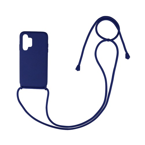 Back Cover Σιλικόνης με Λουράκι Μπλε (Galaxy A32 4G) Back Cover Σιλικόνης με Λουράκι Μπλε (Galaxy A32 4G)