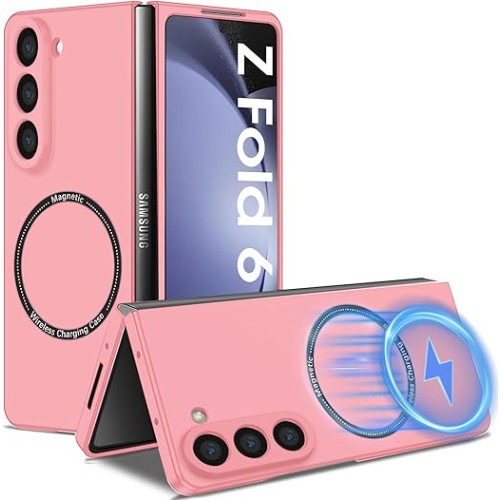 Case Shockproof Protective Cover With MagSafe for Samsung Galaxy Z Fold 6 - Ροζ
