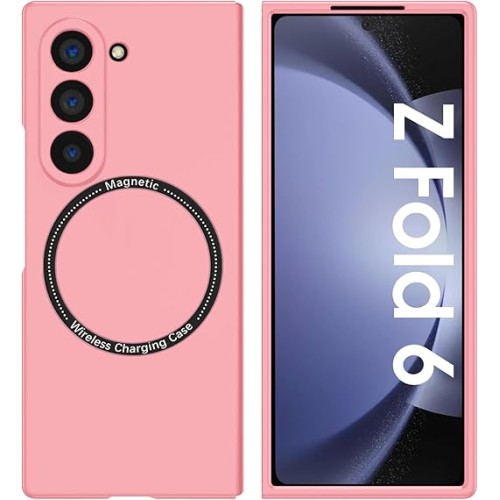 Case Shockproof Protective Cover With MagSafe for Samsung Galaxy Z Fold 6 - Ροζ Case Shockproof Protective Cover With MagSafe for Samsung Galaxy Z Fold 6 - Ροζ