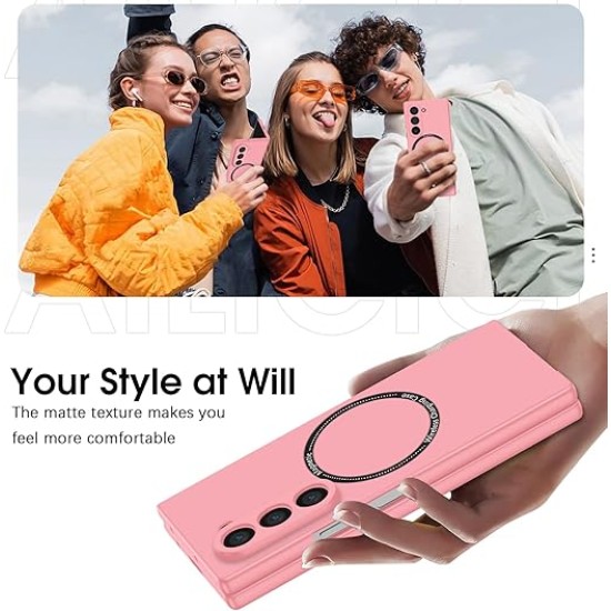 Case Shockproof Protective Cover With MagSafe for Samsung Galaxy Z Fold 6 - Ροζ
