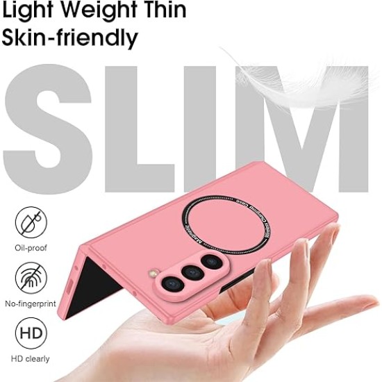 Case Shockproof Protective Cover With MagSafe for Samsung Galaxy Z Fold 6 - Ροζ