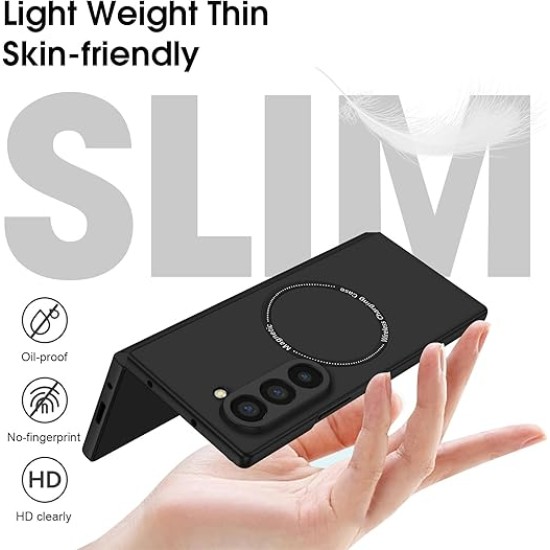 Case Shockproof Protective Cover With MagSafe for Samsung Galaxy Z Fold 5 - Μαύρο