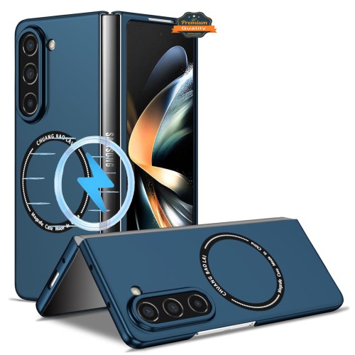Case Shockproof Protective Cover With MagSafe for Samsung Galaxy Z Fold 6 - Μπλε Σκούρο
