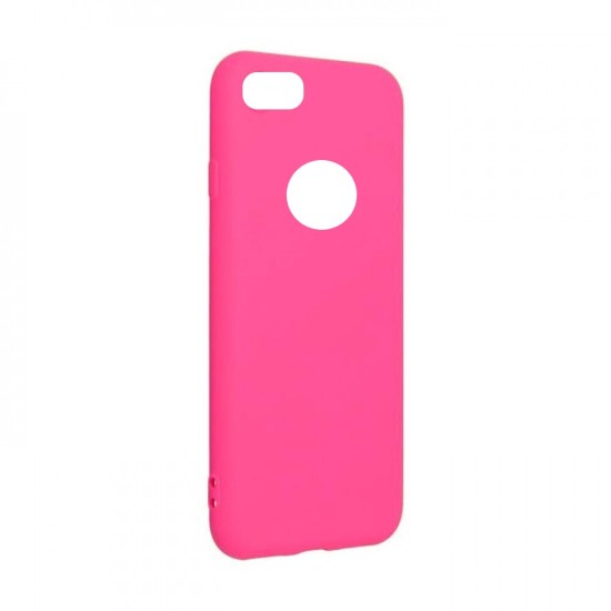 Matt Back Cover Σιλικόνης Φούξια (iPhone 8/7)