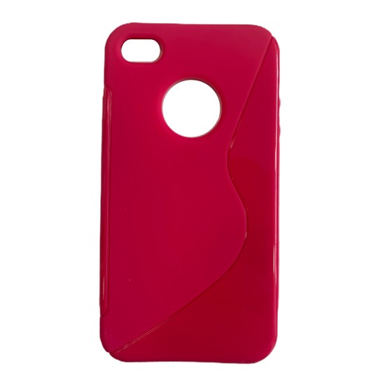 Back Cover Σιλικόνης Φούξια iPhone 4/4S Back Cover Σιλικόνης Φούξια iPhone 4/4S