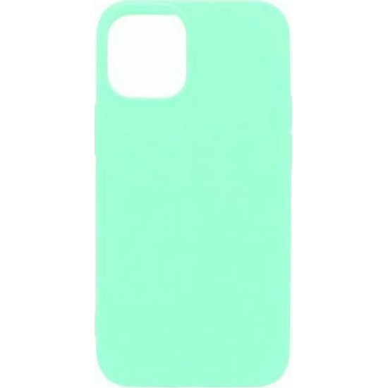 Back Cover Σιλικόνης Φυστικί (iPhone 12 Pro Max)