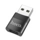 HOCO UA17 USB MALE TO TYPE-C FEMALE CONVERTER HOCO UA17 USB MALE TO TYPE-C FEMALE CONVERTER
