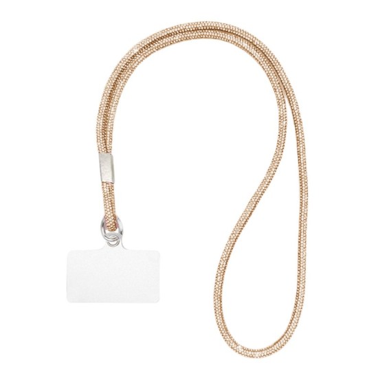 Κορδόνι Λαιμού για κινητά Universal Neck Strap Cord with Strass for Mobile Phones Gold (oem) Κορδόνι Λαιμού για κινητά Universal Neck Strap Cord with Strass for Mobile Phones Gold (oem)