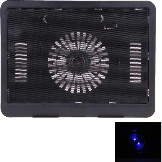 N191 Cooling Pad για Laptop έως 17" με 1 Ανεμιστήρα και Φωτισμό